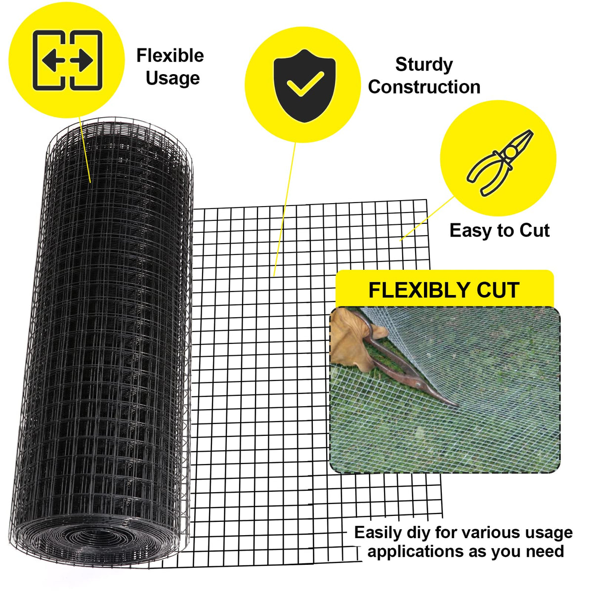 Forimo chicken coop wire mesh 1inch secures poultry area.