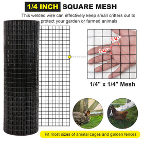 Forimo one-quarter-inch square mesh section suitable for small animal enclosures.
