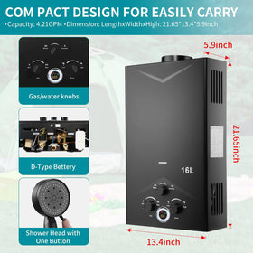 Forimo tankless water heater digital display provides simple on-site control.