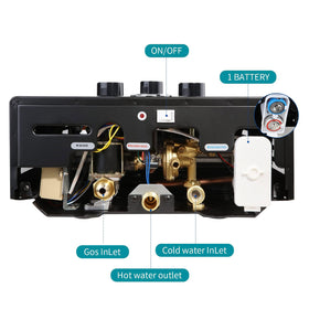 Forimo tankless water heater included accessories ensure quick, tool-free installation.