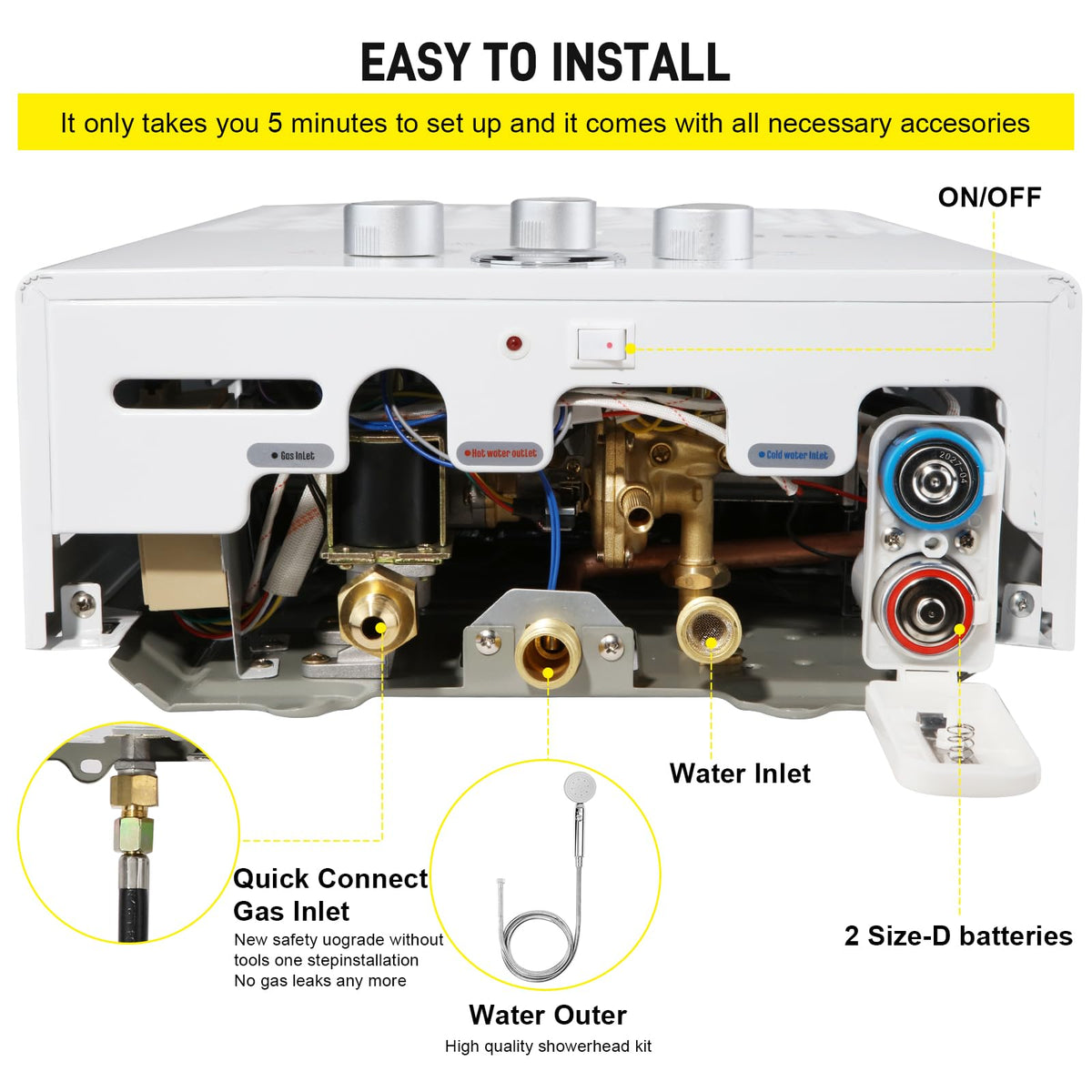 Forimo three-port interface supports water, air, and shower connections