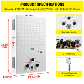 Forimo water heater with digital display for easy temperature control
