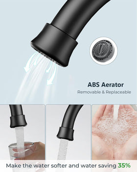 FORIOUS 360-degree swivel spout for full sink coverage