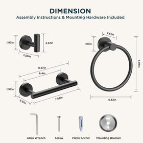 FORIOUS packaging includes 4-piece set for easy installation.