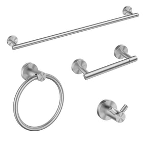 FORIOUS 24-inch towel bar in brushed nickel keeps towels organized