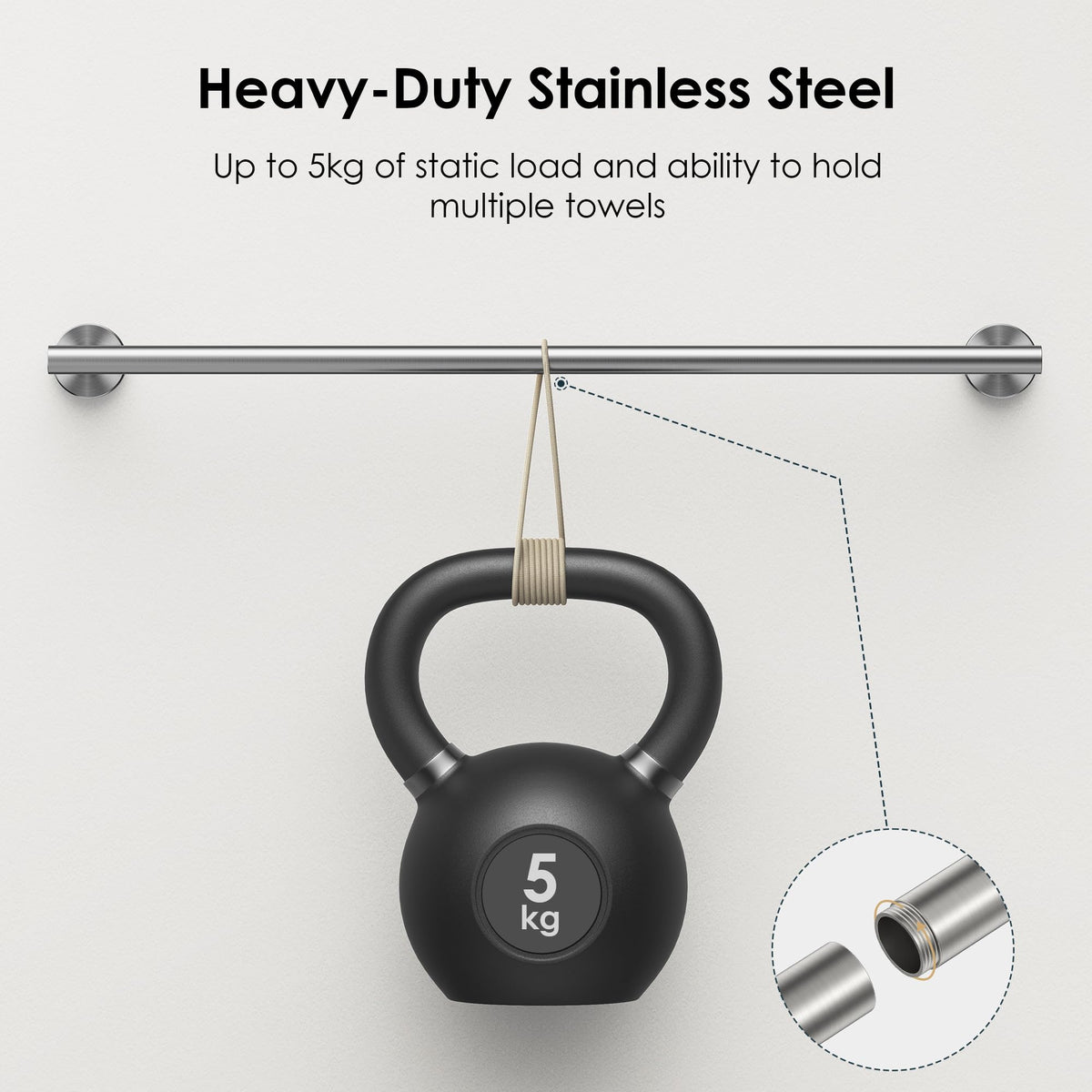 FORIOUS toilet paper holder keeps rolls stable and within reach
