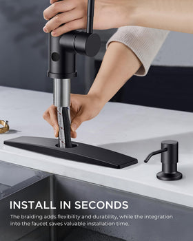 FORIOUS easy DIY install under 15 minutes with included deck plate