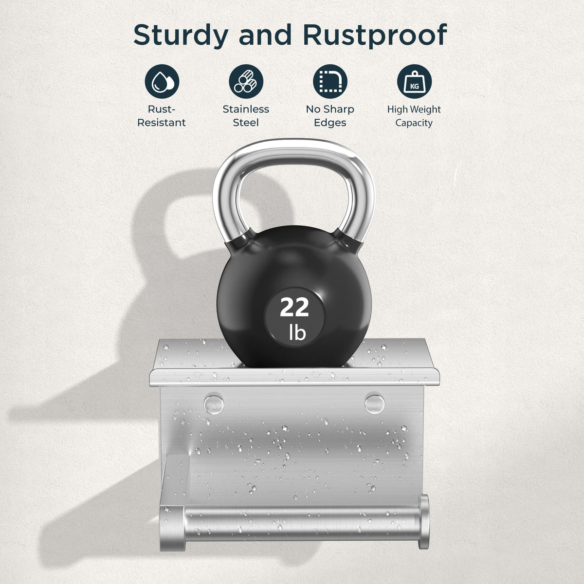 FORIOUS brushed nickel close-up highlighting premium rustproof finish.