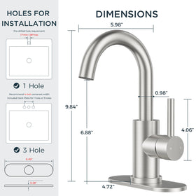 FORIOUS brushed nickel finish resists fingerprints and corrosion