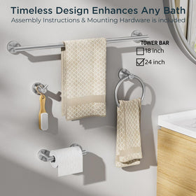 FORIOUS brushed nickel finish enhances contemporary bathroom aesthetics and cleaning ease