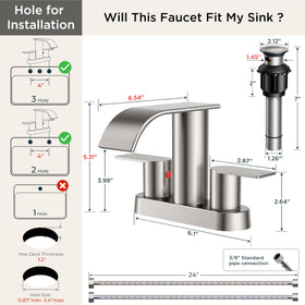 FORIOUS faucet handles showing dual-control for temperature adjustment.