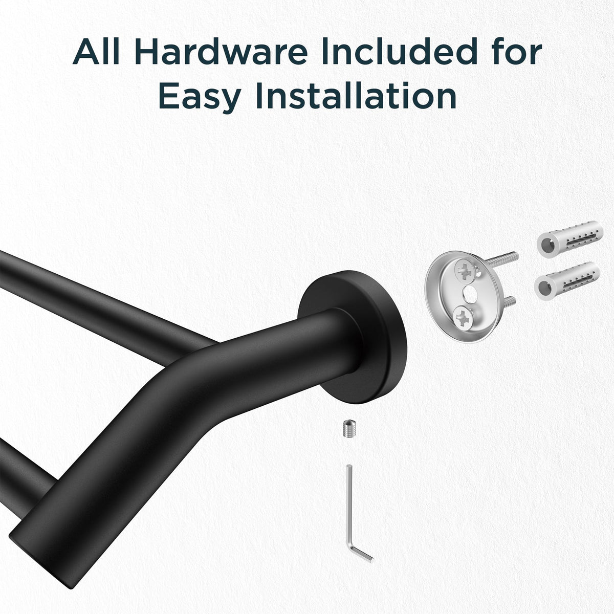 FORIOUS towel rack helps daily bathroom organization and clutter reduction.
