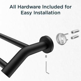 FORIOUS towel rack helps daily bathroom organization and clutter reduction.