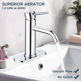 FORIOUS deck plate 1-3 hole compatibility fits diverse sink configurations