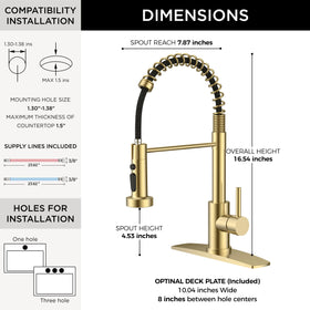 FORIOUS deck plate shows a 10-inch option for a clean, flexible installation.