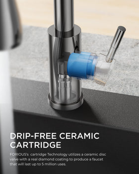 FORIOUS bar sink faucet installation kit designed for quick DIY setup