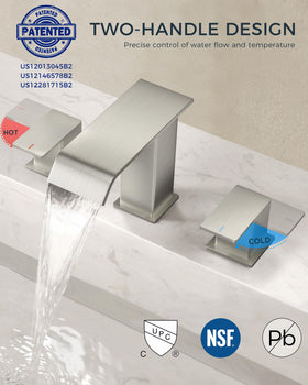FORIOUS dual-handle faucet provides precise temperature control and smooth operation
