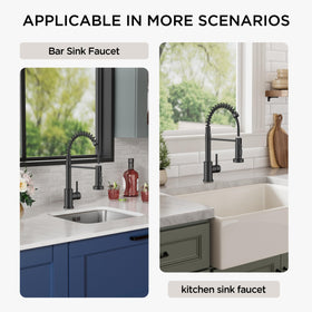 FORIOUS no-lead stainless faucet with 3/8 inch water connections