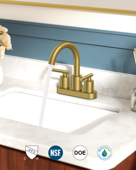 FORIOUS high-arc swivel spout enables easy rinsing