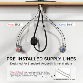 FORIOUS 18 inch flexible hose expands reach to clean hard to reach areas.