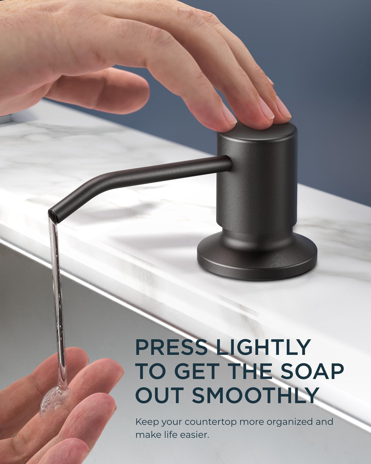 FORIOUS faucet with 360-degree rotation head for full sink coverage