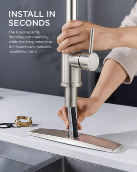 FORIOUS diamond-coated ceramic valve ensures long-lasting drip-free operation.