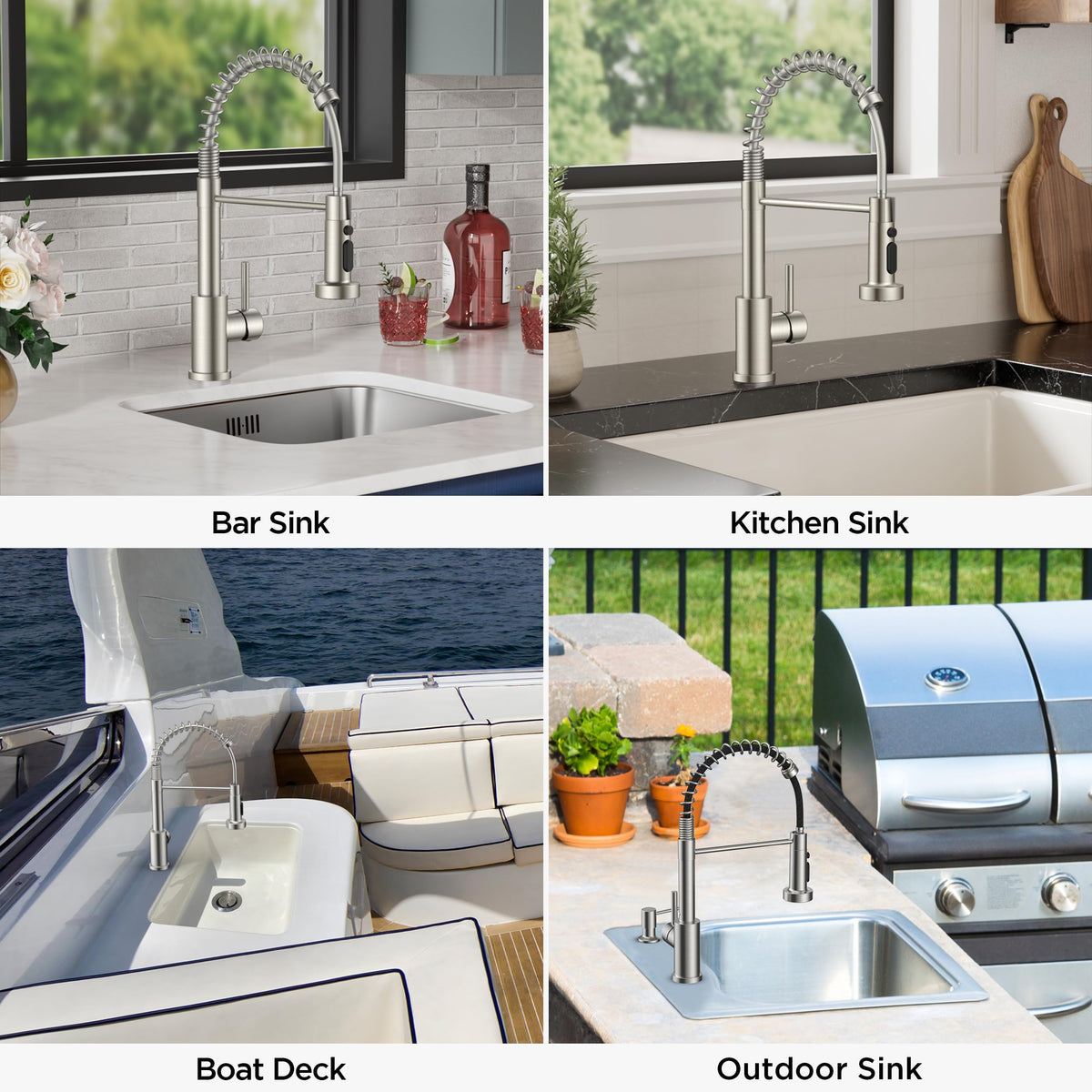 FORIOUS kitchen faucet delivers steady flow and efficient water use