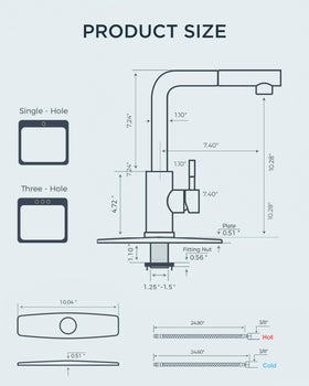 FORIOUS high-quality ceramic cartridge ensures leak-free reliability