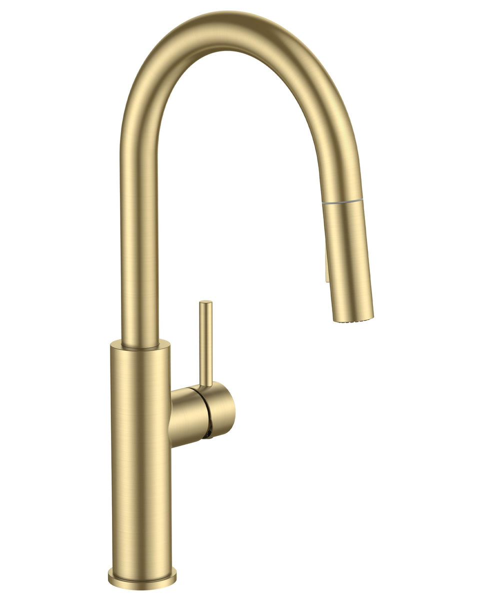 FORIOUS kitchen faucet high arc spout for easy filling and full sink reach.