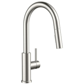 FORIOUS kitchen faucet with pull-down sprayer for easy rinsing and filling at the sink.