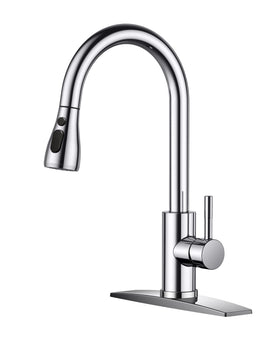 FORIOUS kitchen faucet with pull-down sprayer for versatile cleaning in busy kitchens