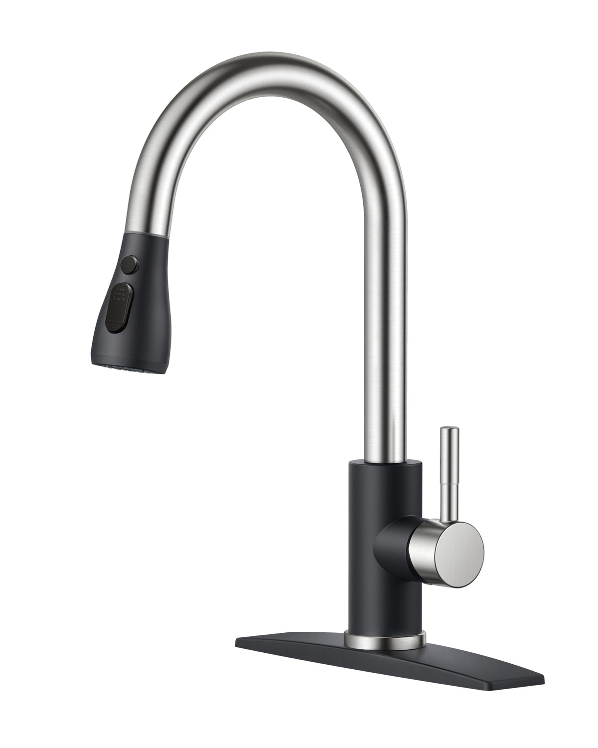 FORIOUS kitchen faucet pull-down-sprayer for easy sink cleanup and versatile control