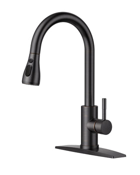 FORIOUS kitchen faucet pull-down sprayer for flexible cleaning and reach
