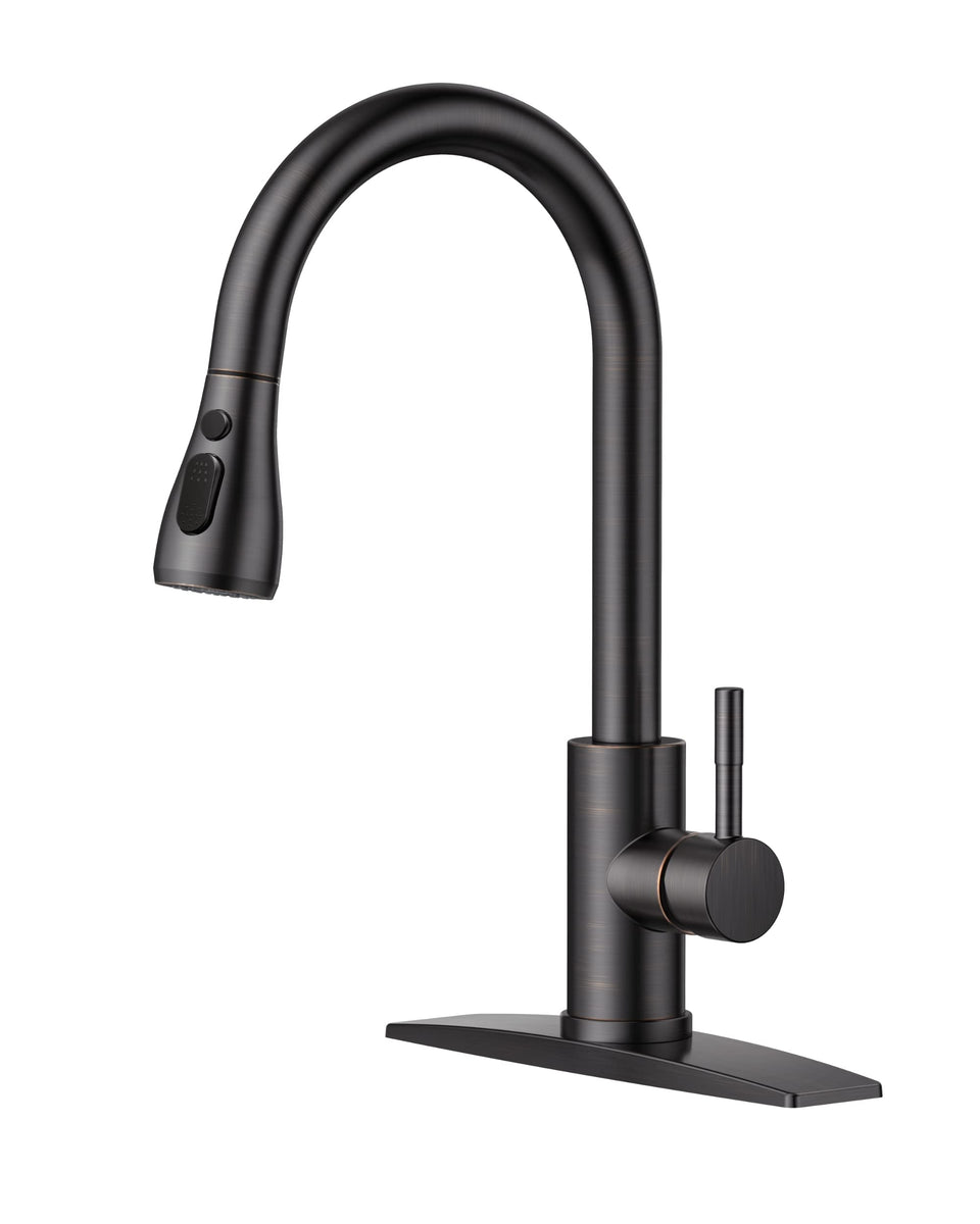 FORIOUS kitchen faucet pull-down sprayer for flexible cleaning and reach