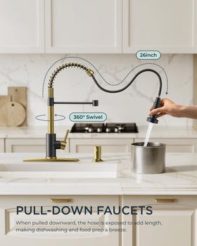 FORIOUS stainless steel body faucet showing durable construction