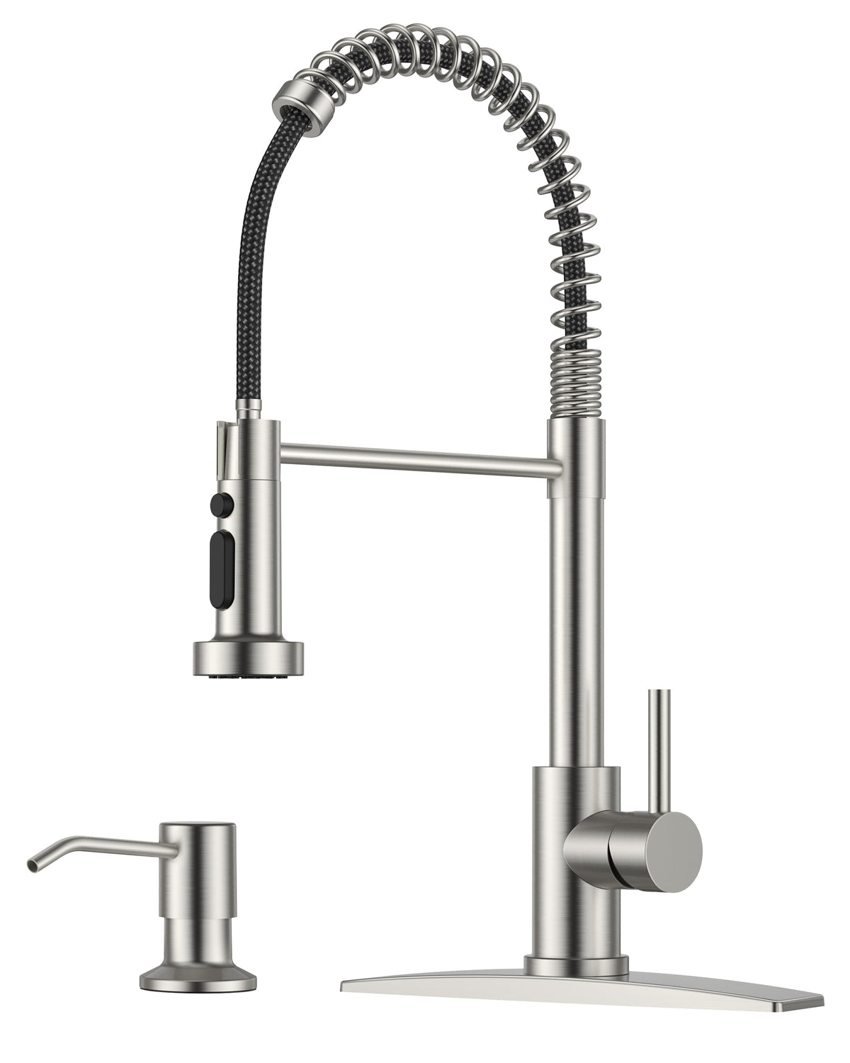 FORIOUS kitchen faucet with pull-down sprayer for flexible reach in sink tasks