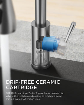 FORIOUS lead free SUS304 stainless steel construction for safe, durable use.