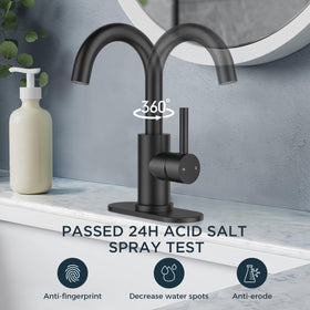 FORIOUS leak-free faucet with ceramic cartridge ensures smooth operation and longevity