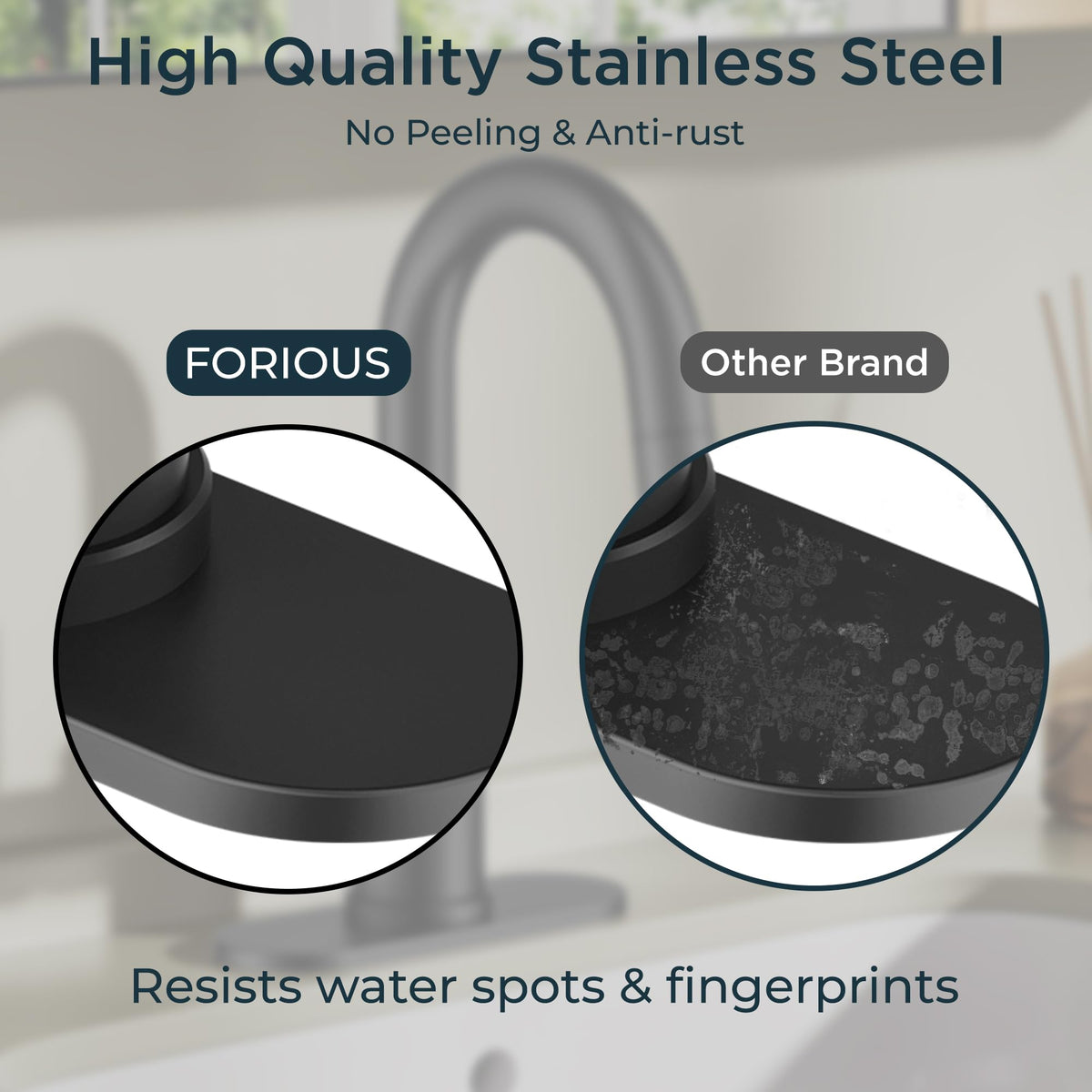 Certified safety features of FORIOUS faucet with lead-free valve