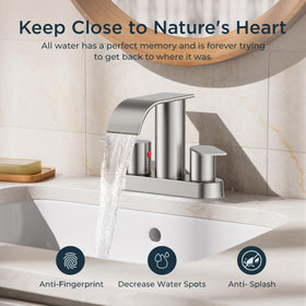 FORIOUS metal pop-up drain with built-in strainer prevents clogs.
