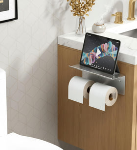 FORIOUS modern double holder complements any décor, suitable for homes and offices.