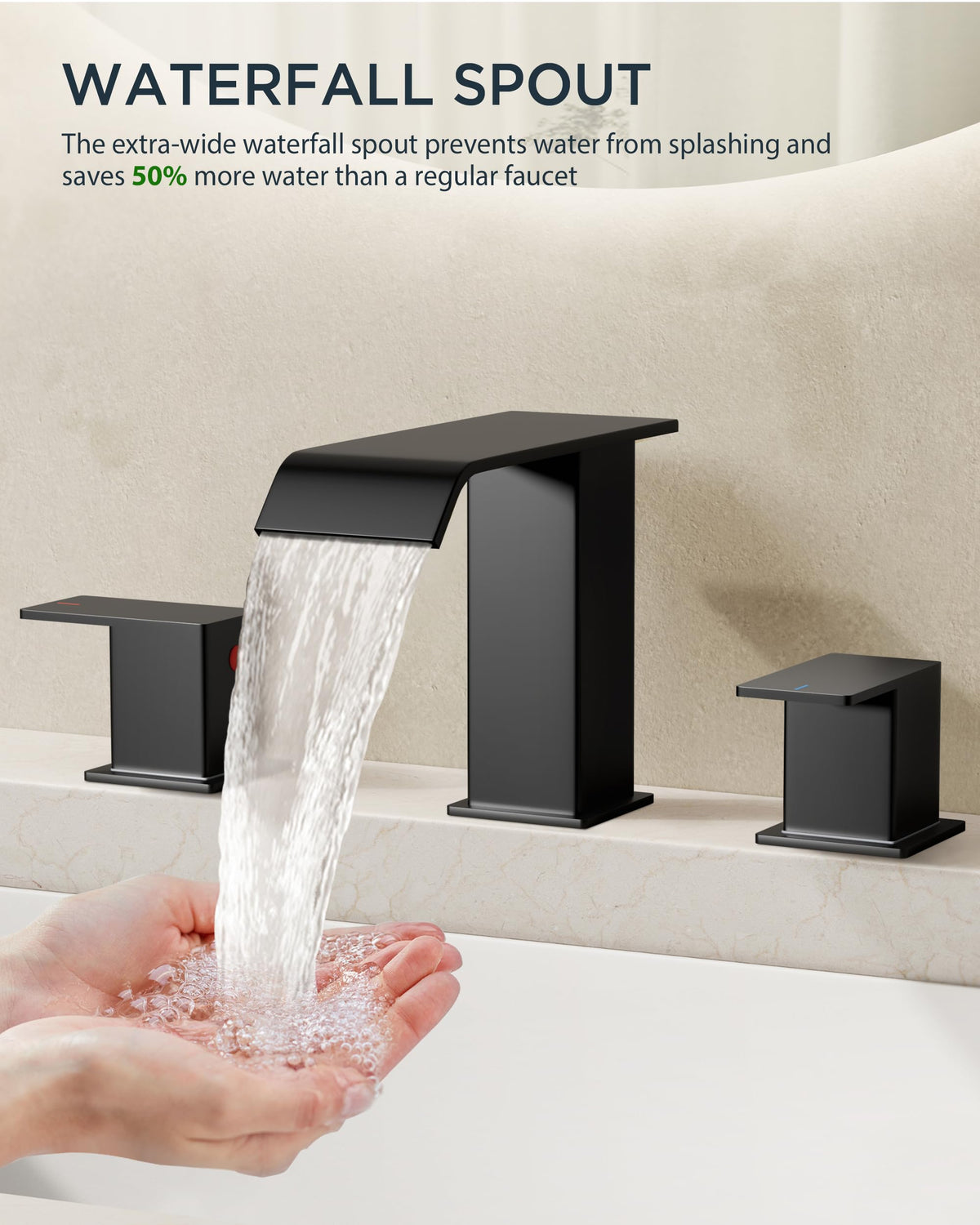 FORIOUS pop-up drain included for quick basin maintenance