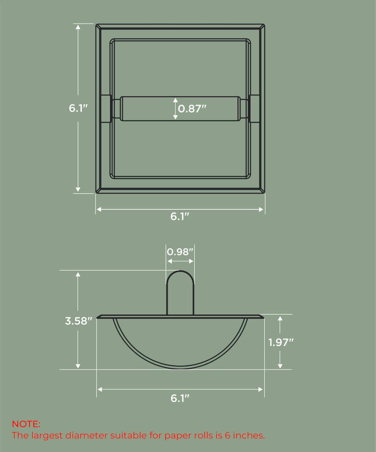 FORIOUS recessed design in bathroom saves space with a modern look.