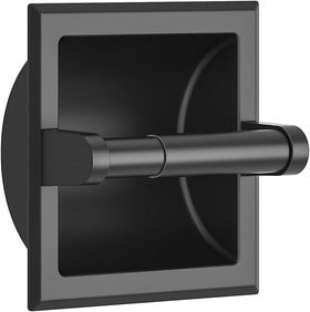 FORIOUS recessed holder front view shows durable stainless steel and secure wall mounting.