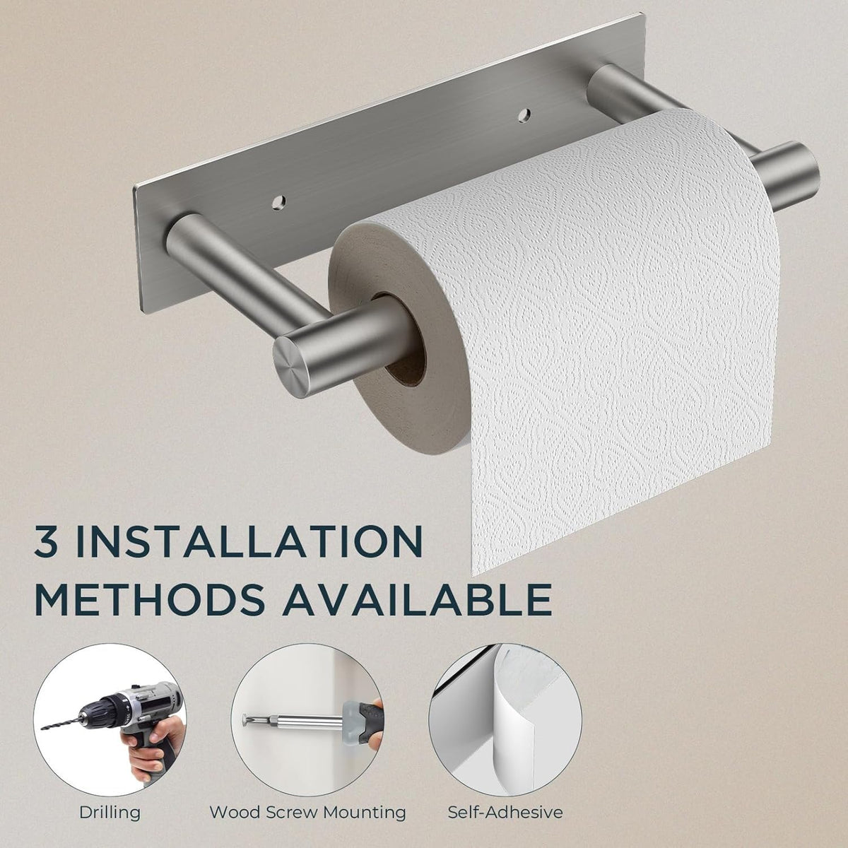 FORIOUS rustproof bathroom holder shown in humid environment with long-lasting finish.