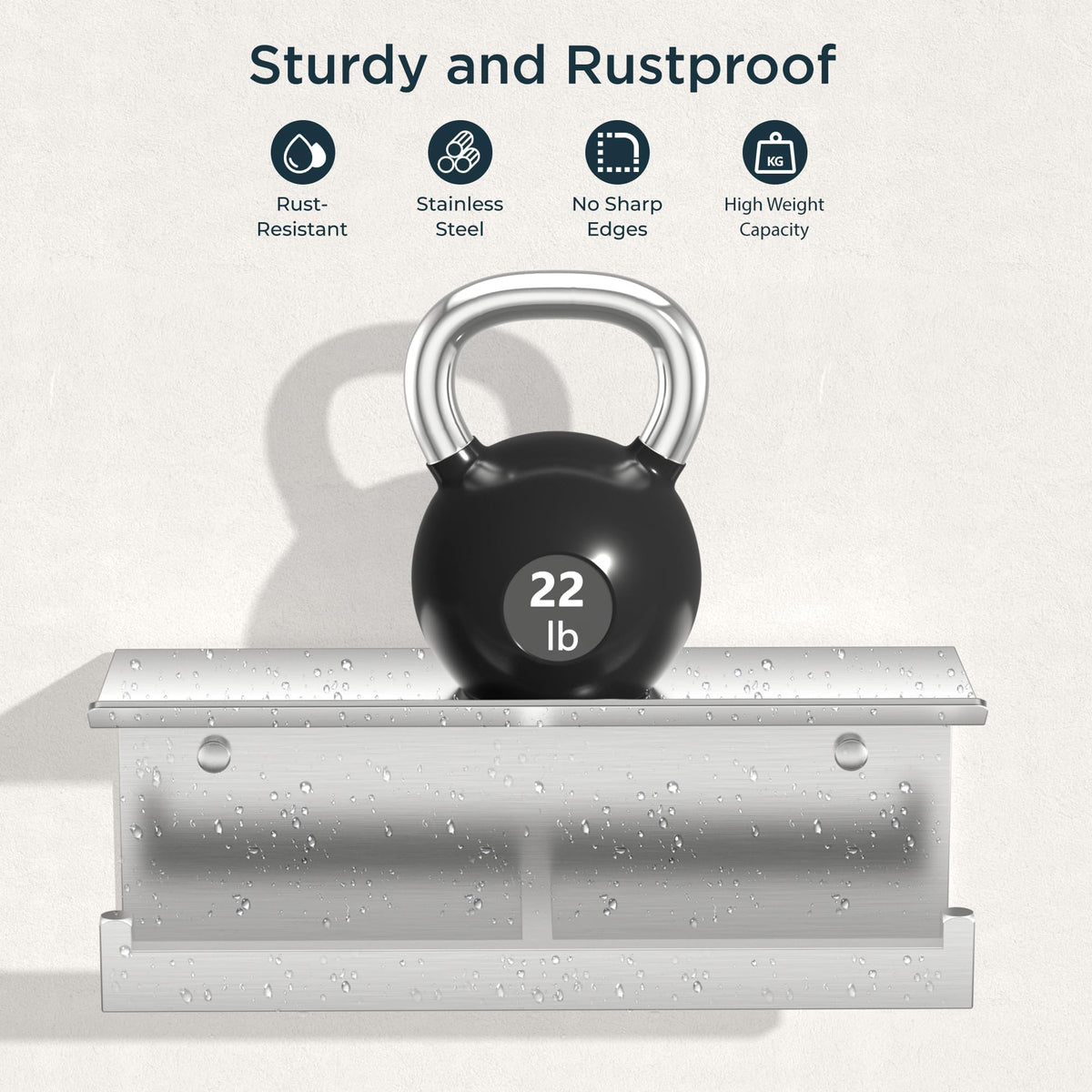FORIOUS double-roll holder includes hidden screws for safety and a clean finish.