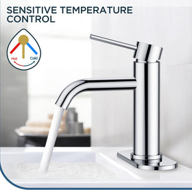 FORIOUS single-hole bathroom faucet installation kit includes everything for easy setup