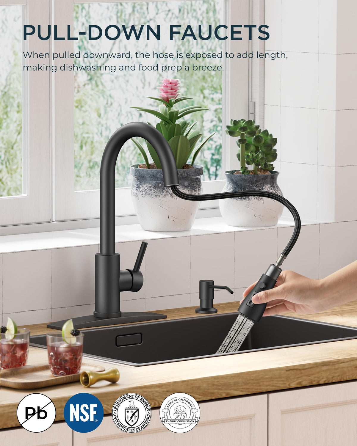 FORIOUS 350ml soap dispenser keeps soap within easy reach for cleaning.