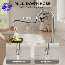 FORIOUS top-refill soap dispenser keeps soap at hand with a slim profile.