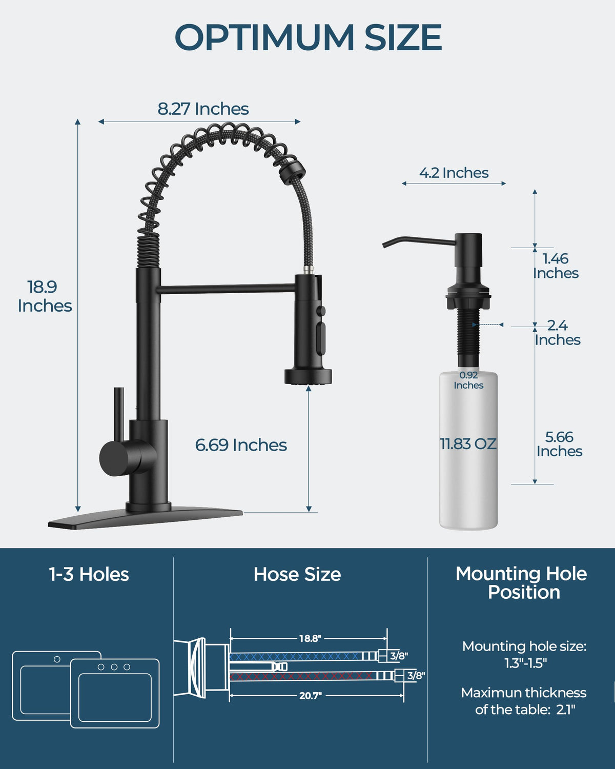 FORIOUS stainless steel faucet close-up showing durable finish.